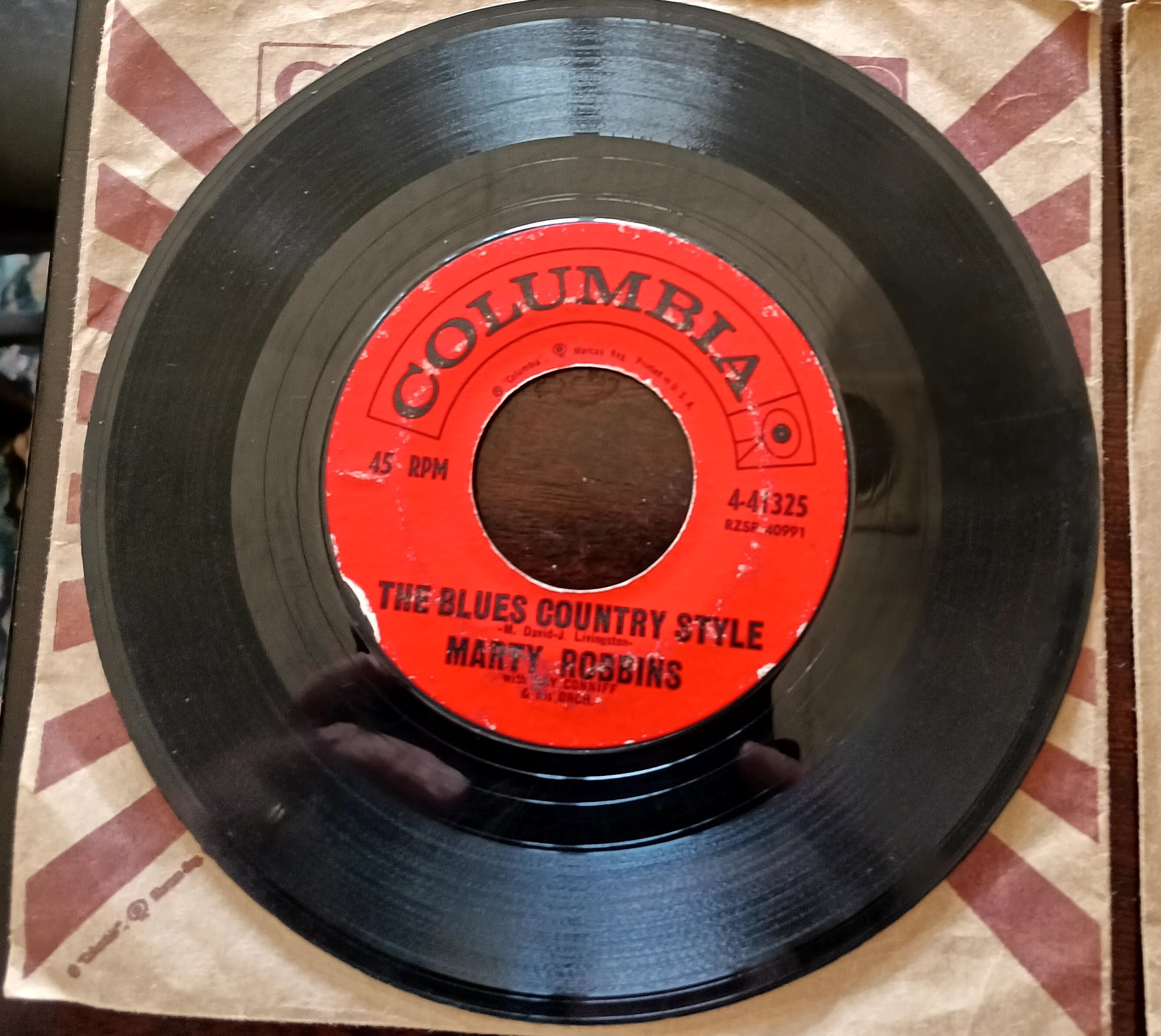 Vintage Columbia Record Marty Robbins 45 RPM set of 4 used Etsy