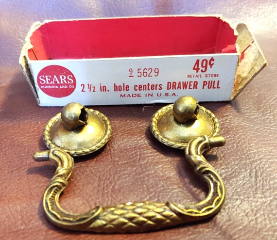 Sears 2 1 2 Hole Centers Drawer Pull Used Etsy