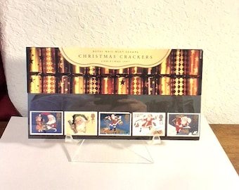 Christmas Crackers Royal Mail Mint Santa Set of 5 Stamps October 27th 1997  unused