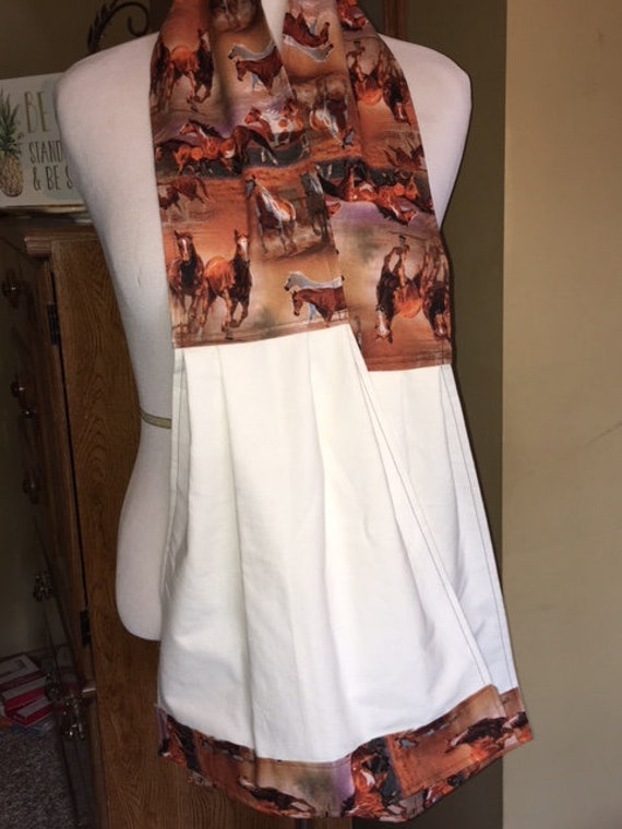 Wear N Wipe dish towel scarf natural cotton flour sack Etsy