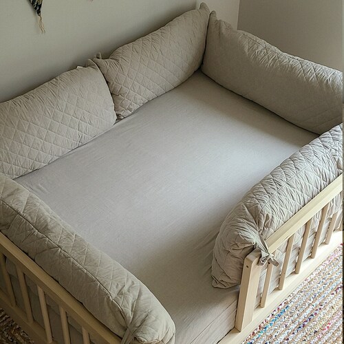 Quilted Linen Pillowcover Set BED NOT INCLUDED Etsy