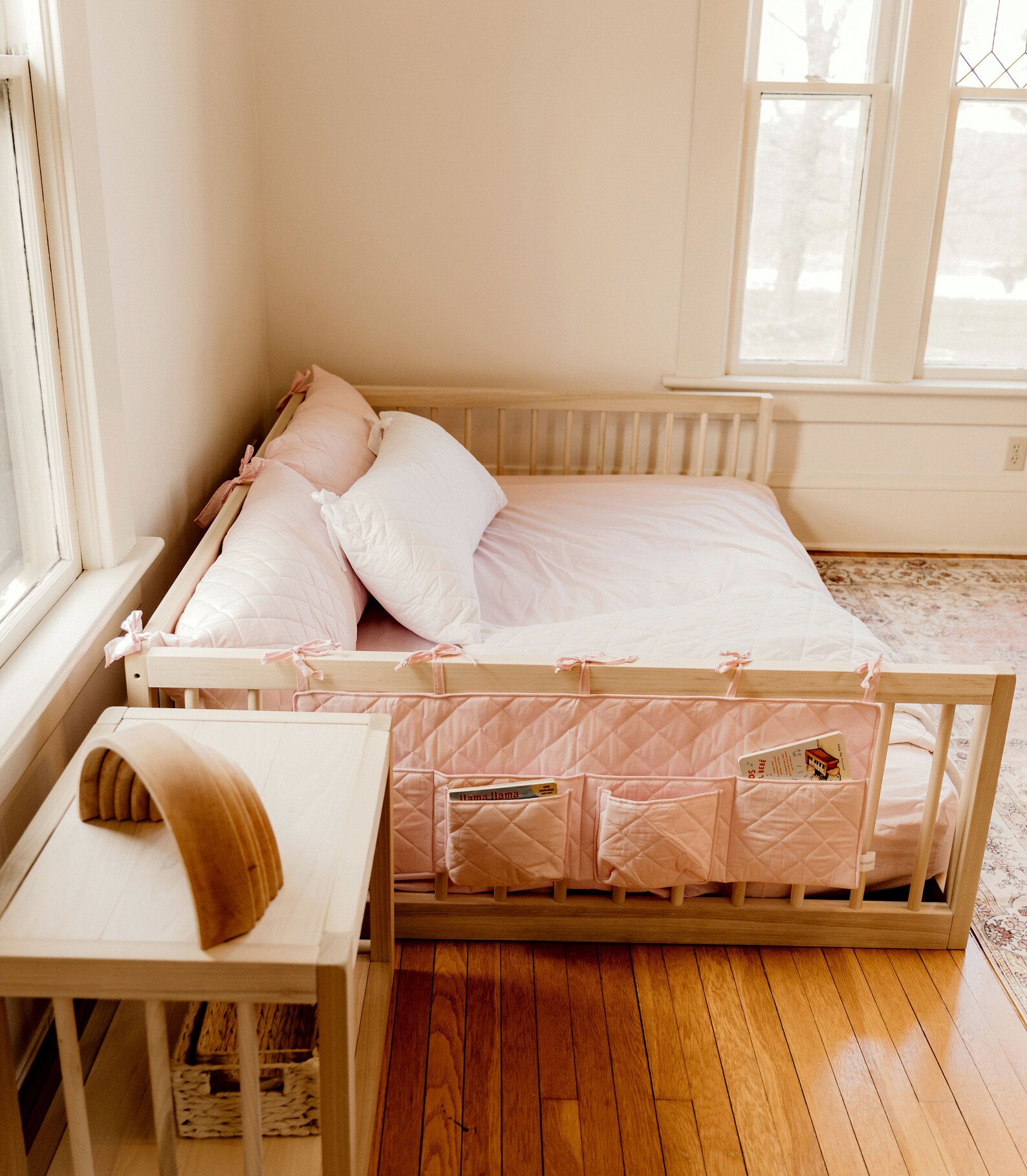 Montessori Floor Bed With Rails Twin Full or Queen Floor Bed Etsy UK