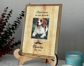 Dog Memorial Gift, Pet Memorial Gift, Loss of Dog Gift , Pet Loss Gifts Dog , Forever in Our Heart Remembrance Gift , Dog Memorial Plaque