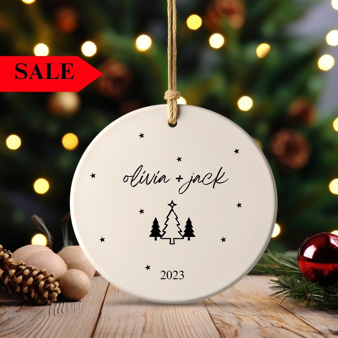 Personalized Couple Christmas Ornament - Personalized Couple Names Christmas Ornament - Our ...