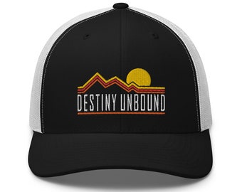 Destiny Unbound Trucker Snapback Cap | Flat Embroidery | Inspired Phan Art Cap | Lot Style Cap | Jam Band Swag