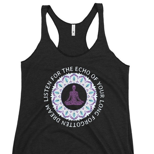 Listen For The Echo Women's Racerback Tank | BMFS 33 | Ladies Top