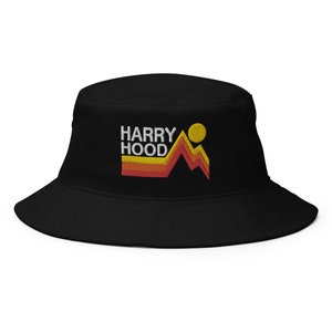 Harry Hood Mountains Bucket Hat  | Flat Embroidery | Inspired Phan Art Cap