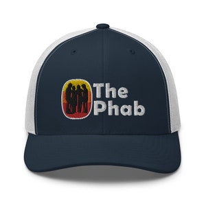 The Phab 4 Silhouette Trucker Snapback Cap | Flat Embroidery | Inspired Phan Art Cap | Lot Style Cap | Jam Band Swag