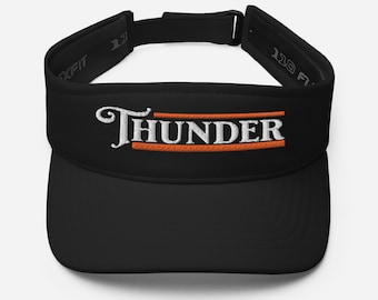 Thunder | Flat Embroidery | Inspired Strings Art Cap | Lot Style Visor | Bluegrass Band Swag