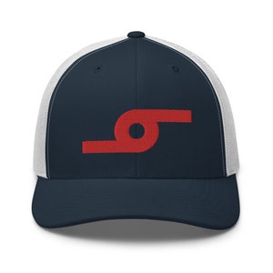 Red Donut Rolling Trucker Snapback Cap | Flat Embroidery | Inspired Phan Art Cap | Lot Style Cap | Jam Band Swag | Trucker Cap