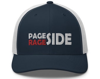 Page Side Rage Side Trucker Snapback Cap | Flat Embroidery | Inspired Phan Art Cap | Lot Style Cap | Jam Band Swag