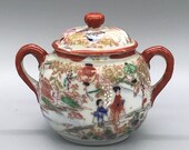 Kutani Satsuma Eggshell Geisha Tea Set