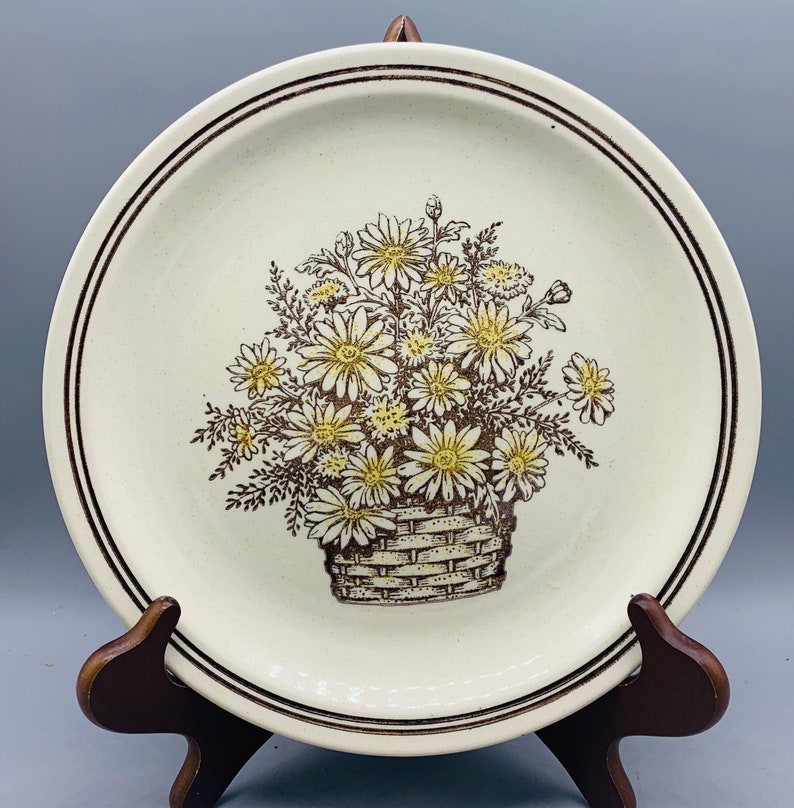 1960\u2019s Set of 4 Mismatched Ironstone Dinner Plates