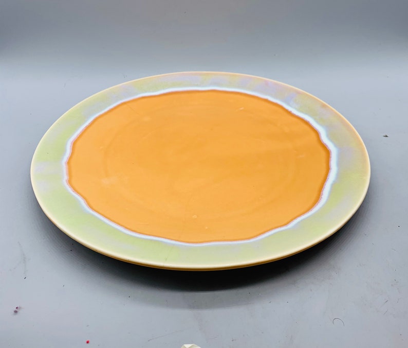 Drip Glaze Stoneware Dinner Plates Sold Individually Etsy