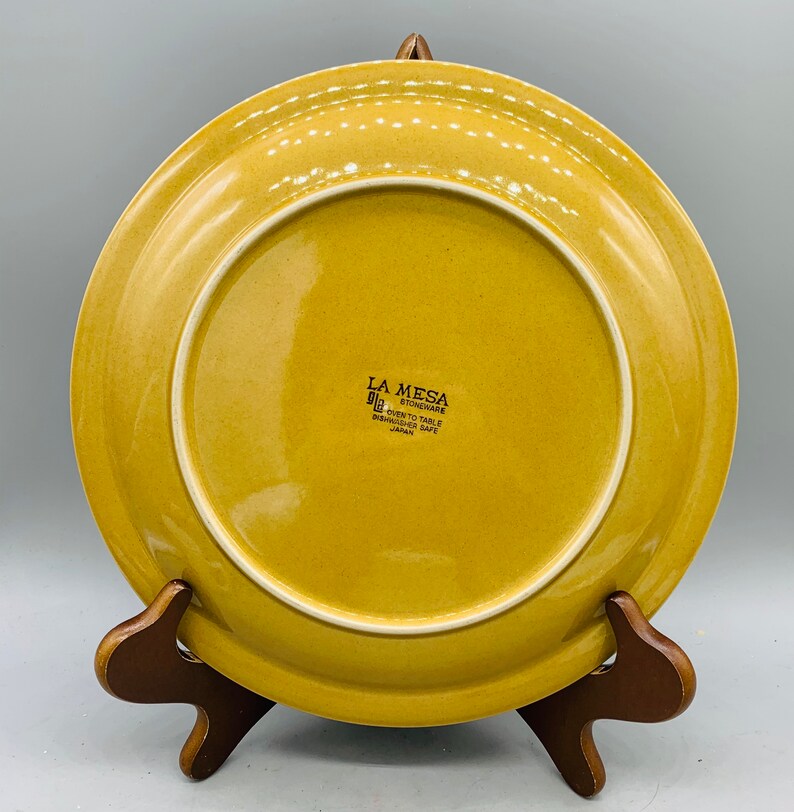 Mismatched Set of 5 Stoneware Dinner Plates/ Mixed 70s Etsy