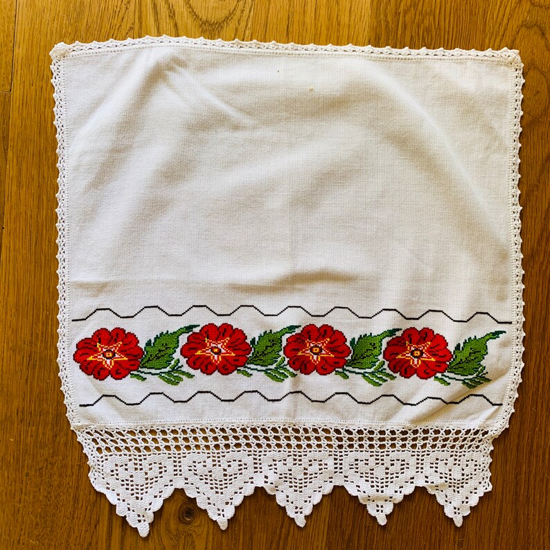 Vintage Embroidered Household Linens Etsy