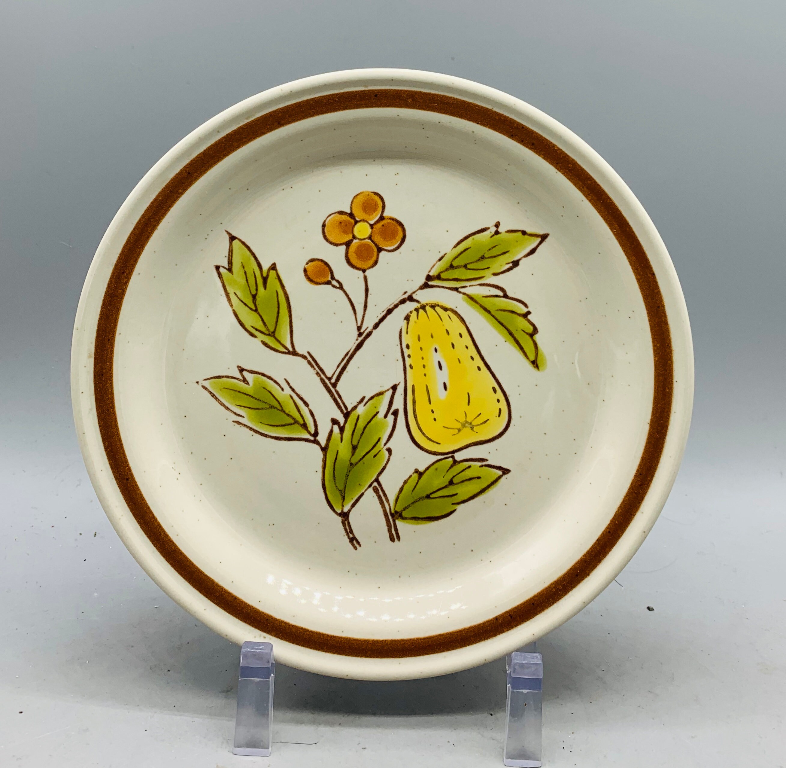 Mismatched Set of 4 Floral Stoneware Salad Plates Etsy