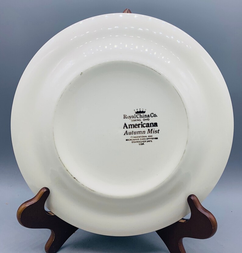 1960\u2019s Set of 4 Mismatched Ironstone Dinner Plates