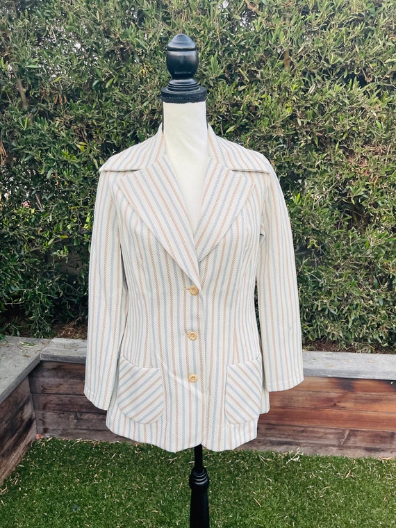 Vintage Paula Brooks Original Striped Blazer - image 1