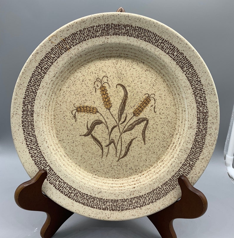 Homer Laughlin\u2019s Country Sage Dinnerware With Matching Wheat and Strawberry Motif Pieces