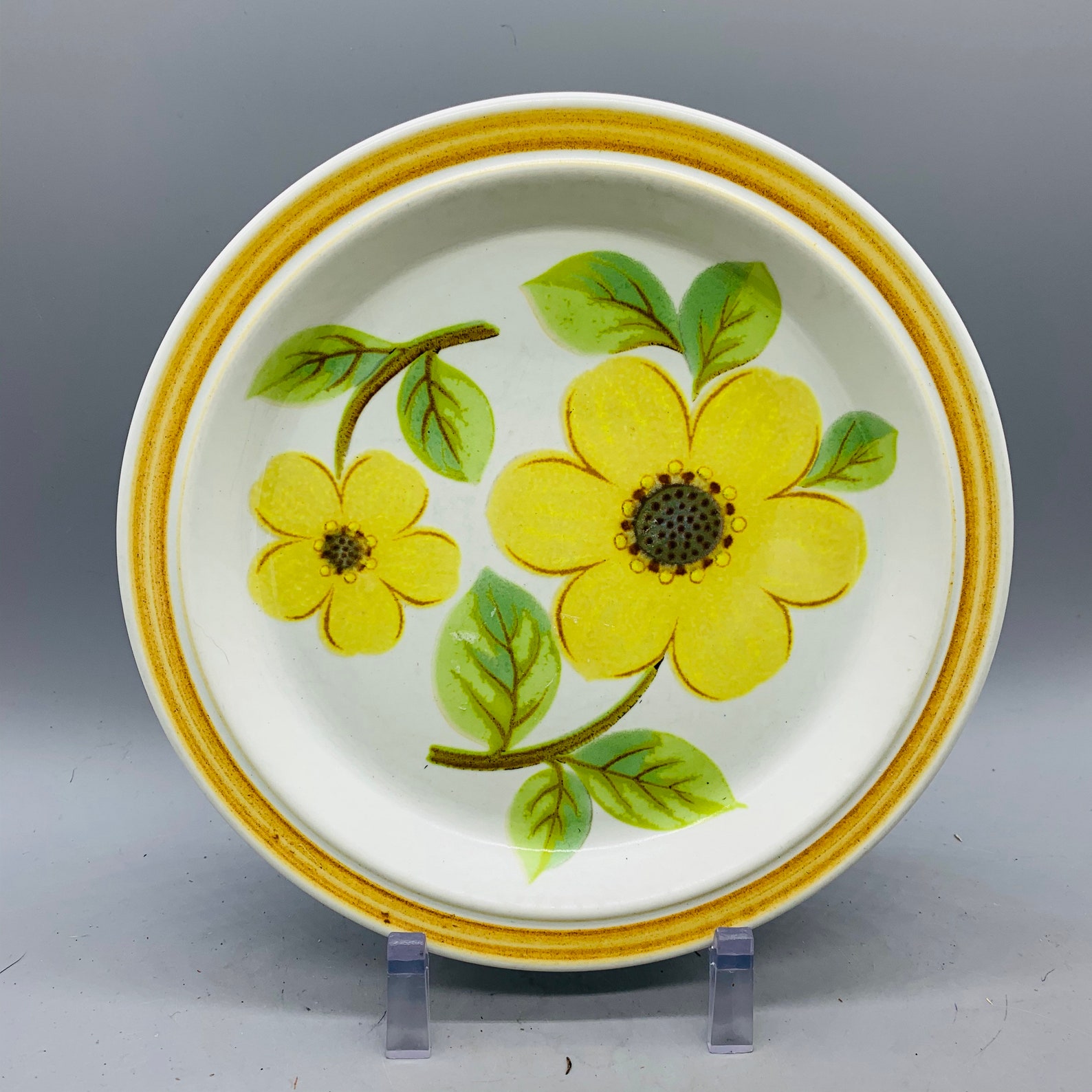 Mixed Set of 5 Vintage Floral Salad Plates/ Mismatched Etsy