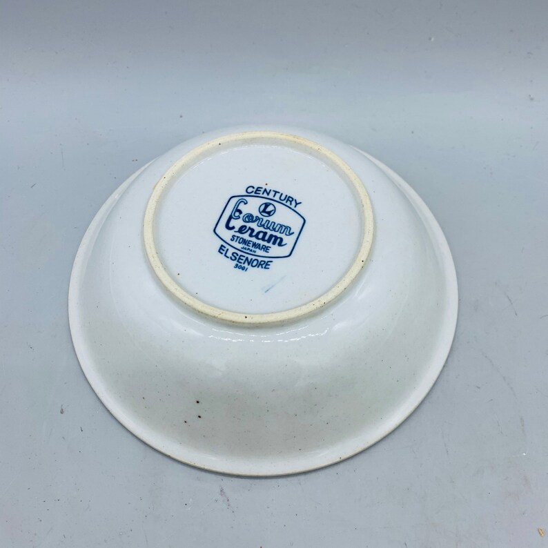 Mismatched Set of 5 Blue and White Cereal Bowls Etsy