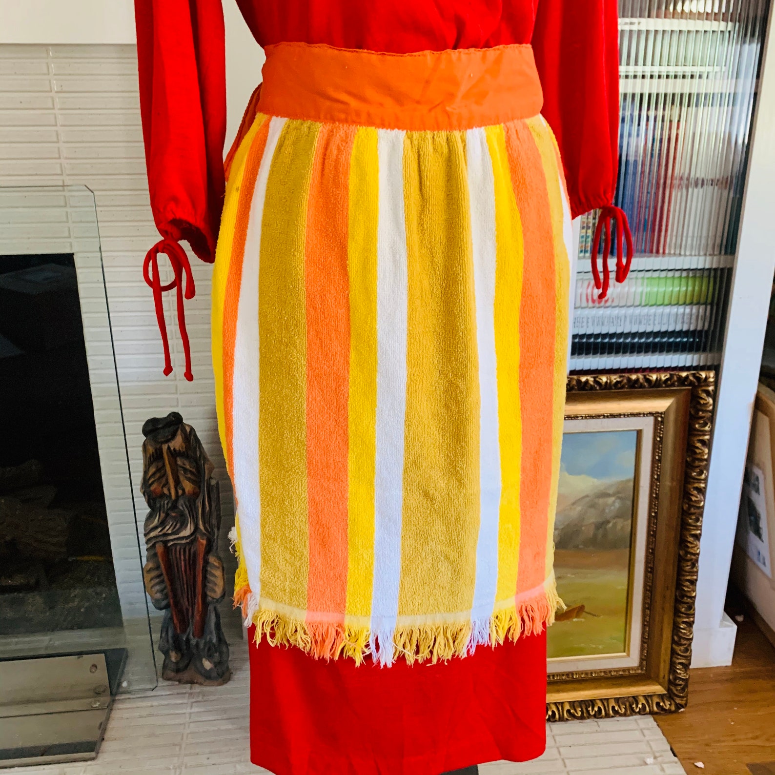 Vintage Kitchen Aprons/ Retro Half Aprons/ Handkerchief Aprons Etsy