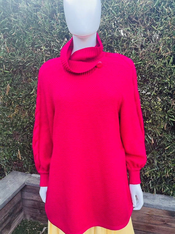 Vintage Valentino Studio Fuschia Wool Sweater