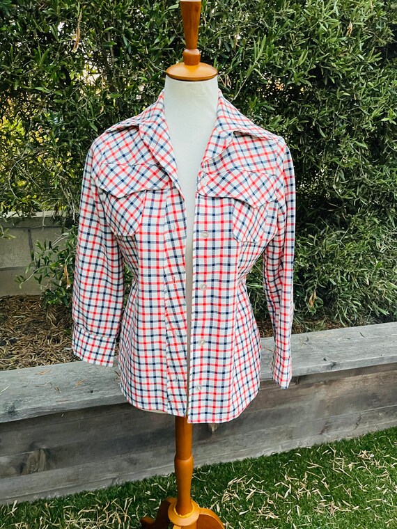 Vintage Wool Plaid Jacket - image 3