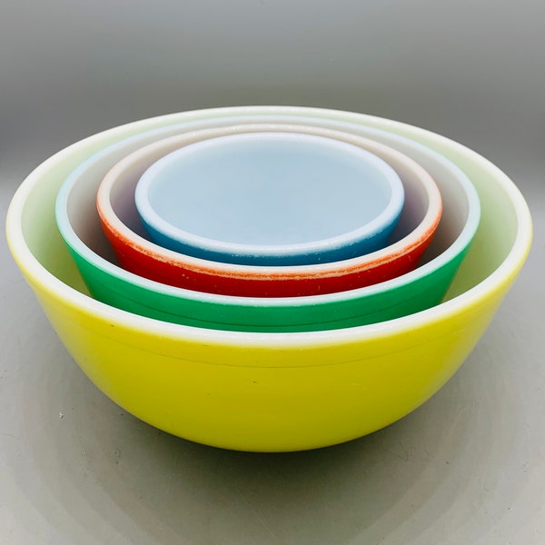 Pyrex Primary Colors Mixing Bowls Sold Individually/ Pyrex Blue 401, Green 403, Red Mixing Bowl and Yellow 404 Mixing Bowl sold Individually