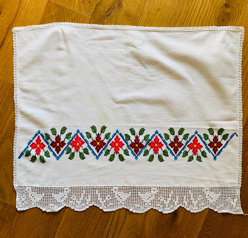 Vintage Embroidered Household Linens Etsy