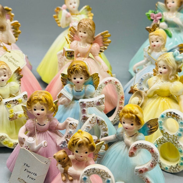 Josef Originals Birthday Girls/ Angel Figurines Sold Individually