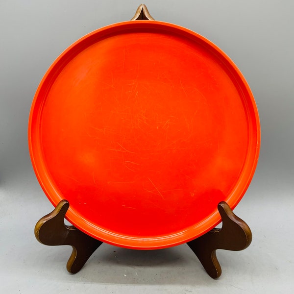 Max Heller Plastic Orange Dinner Plates, Salad Plates, And Bowls Sold Individually