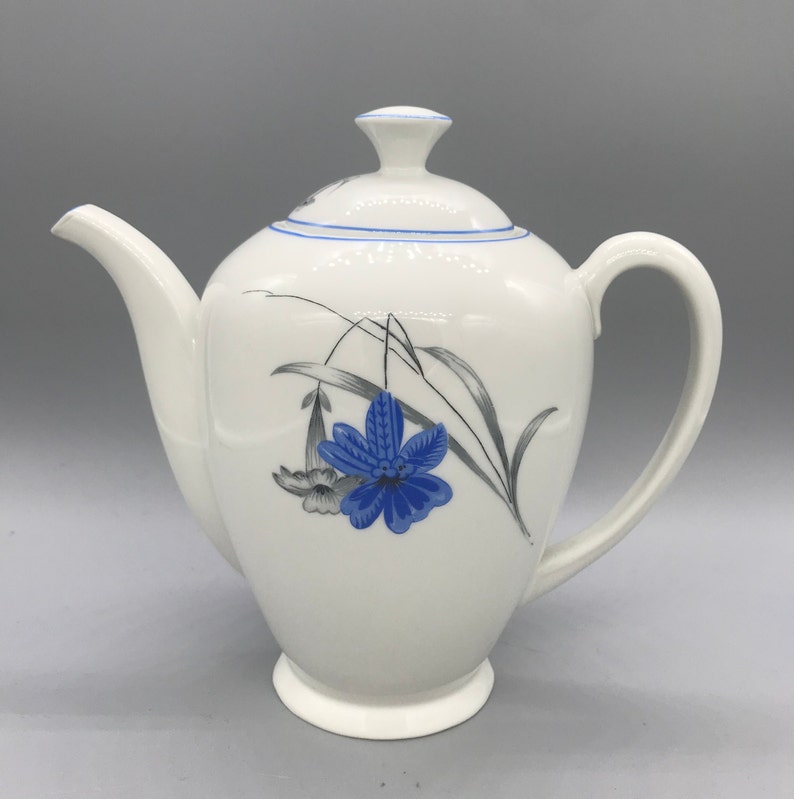 Heinrich H&C Bavarian Blue Honeysuckle Tea Set 11 Piece Etsy