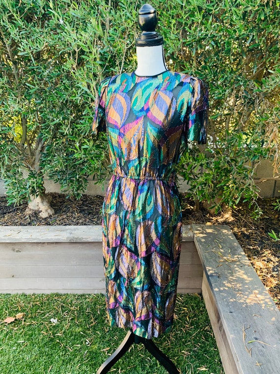 Vintage 1980’s Metallic Dress