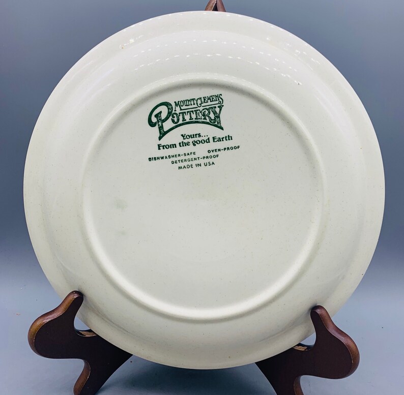 1960\u2019s Set of 4 Mismatched Ironstone Dinner Plates