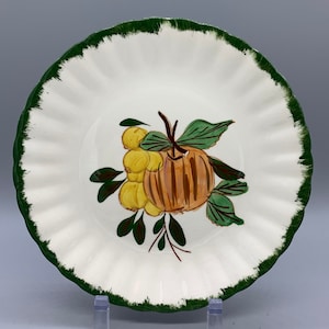 Southern Potteries Blue Ridge Dinnerware-County Fair Green Salad Plates and Fruit Fantasy Serving Bowl image 1