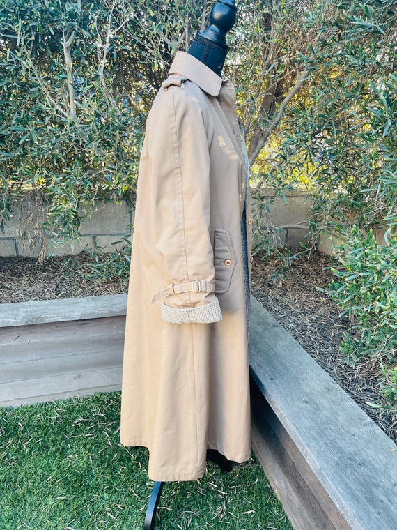 Vintage Reversible Double Breasted Canvas Trench Coat