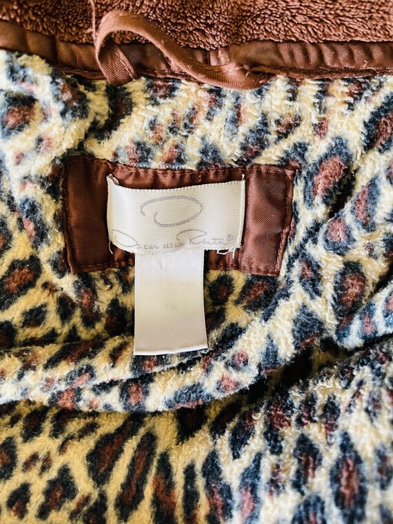 Oscar De La Renta Cheetah Zip Up Robe - image 3