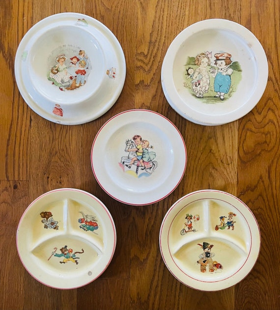 Vintage Stanley Pottery Small Plates Made in England (Set of 4