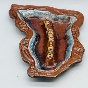 Vintage Ashtrays Sold Individually/ Ceramic Pottery Ashtrays/ Key Holder/ Home Decor Florida