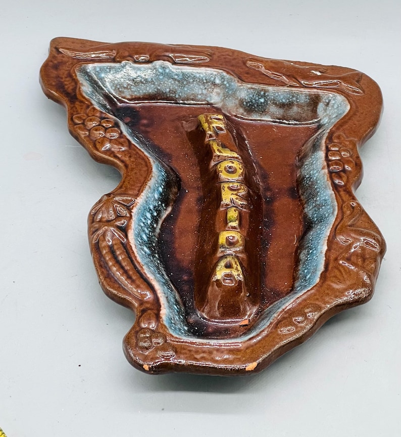 Vintage Ashtrays Sold Individually/ Ceramic Pottery Ashtrays/ Key Holder/ Home Decor Florida