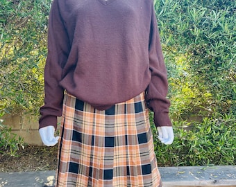 Vintage Nordstrom Wool Pleated Skirt