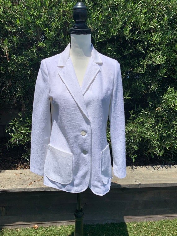 1970’s Jack Winter Knitsport White Blazer