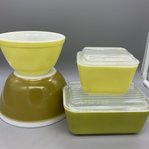 Pyrex Verde Green Bowls, Oval Casseroles, Round Casseroles Sold Individually