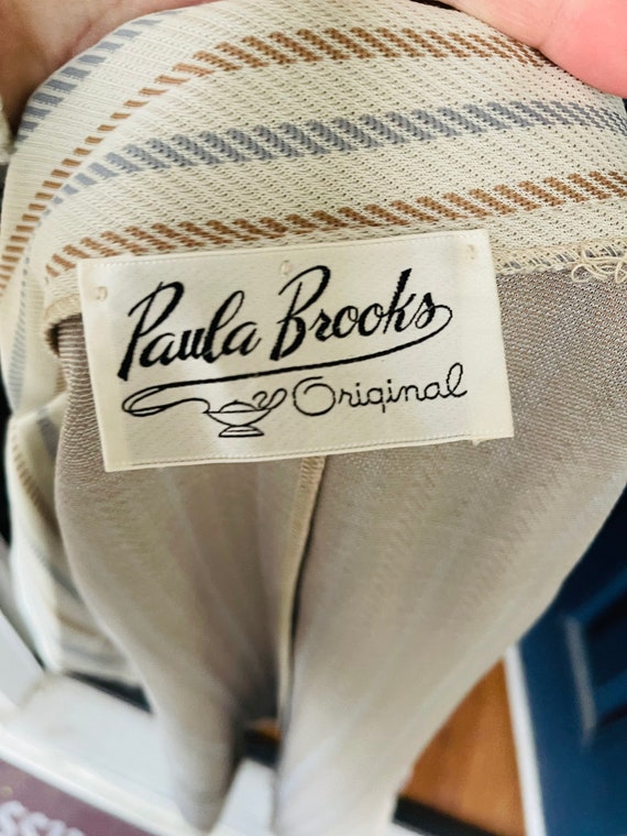 Vintage Paula Brooks Original Striped Blazer - image 7