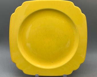 Homer Laughlin Riviera Yellow Luncheon Plates, Platter, Oval Bowl, Gravy Boat, Saucers, Etc.