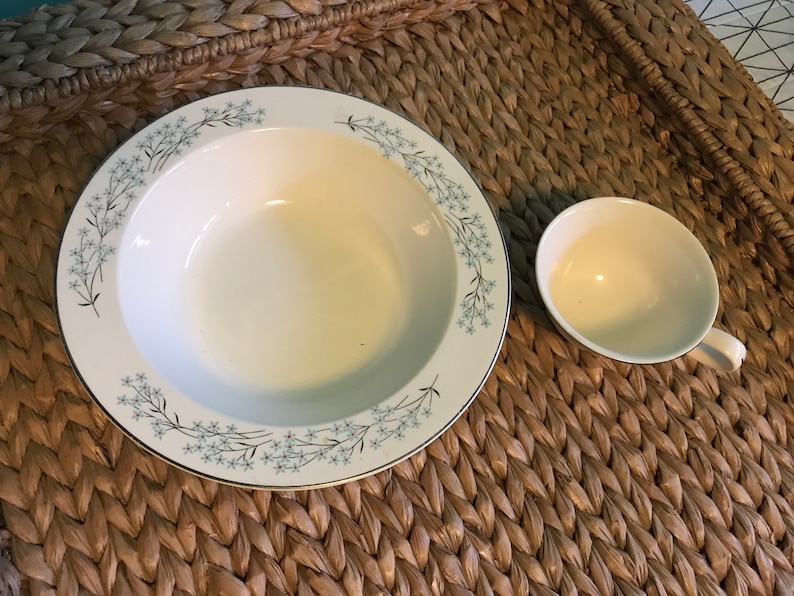 Sears\u2019 Harmony House Dinnerware Pieces In Crestwood Design 1960\u2019s Floral Serving Bowl