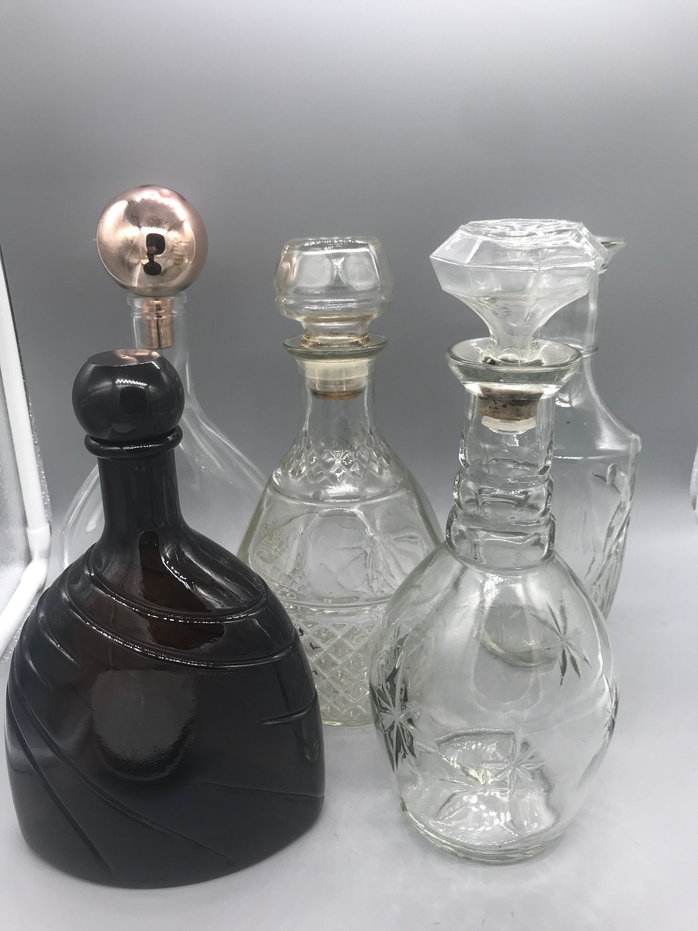 Liquor Decanters Vintage Bottles Etsy