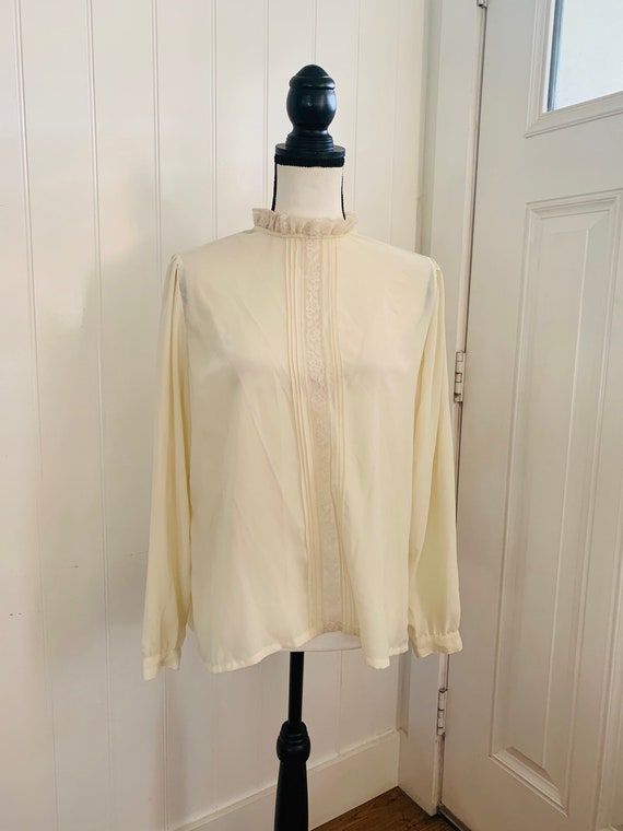 Campus Casuals Vintage Cream Lace Blouse